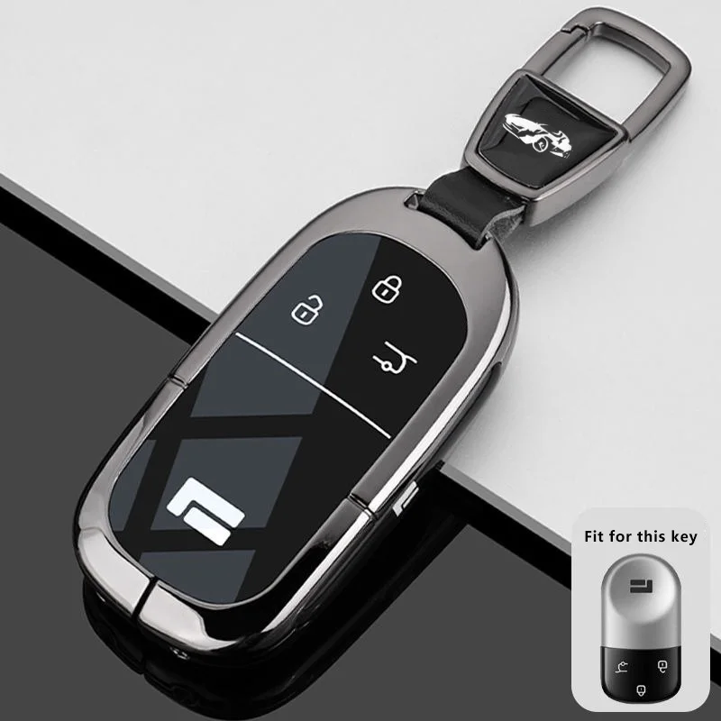 

Чехол для автомобильного ключа из цинкового сплава для Rox 01, Jishi Polestones, автомобильный Стайлинг, чехол для дистанционного управления, брелок, корпус, кольцо, держатель, брелок, аксессуары