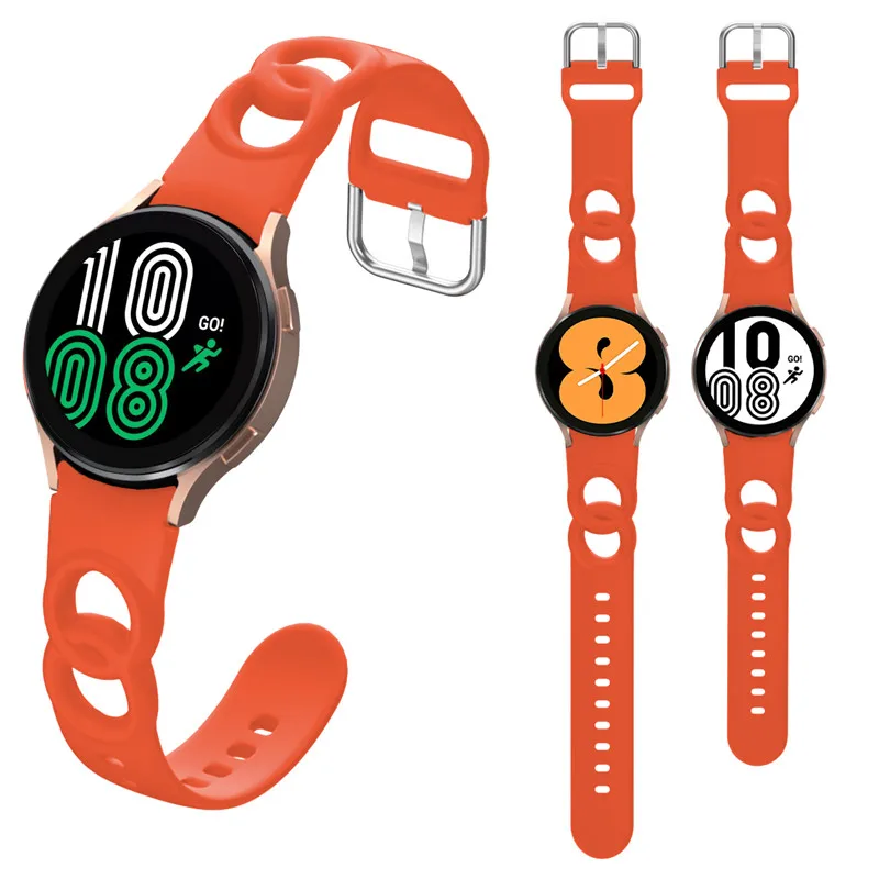 2 Pcs Silicone Strap For Samsung Galaxy Watch 5 4 44mm 40mm/4 classic 46mm 42mm wristband Bracelet Galaxy Watch 5 pro 45mm Band