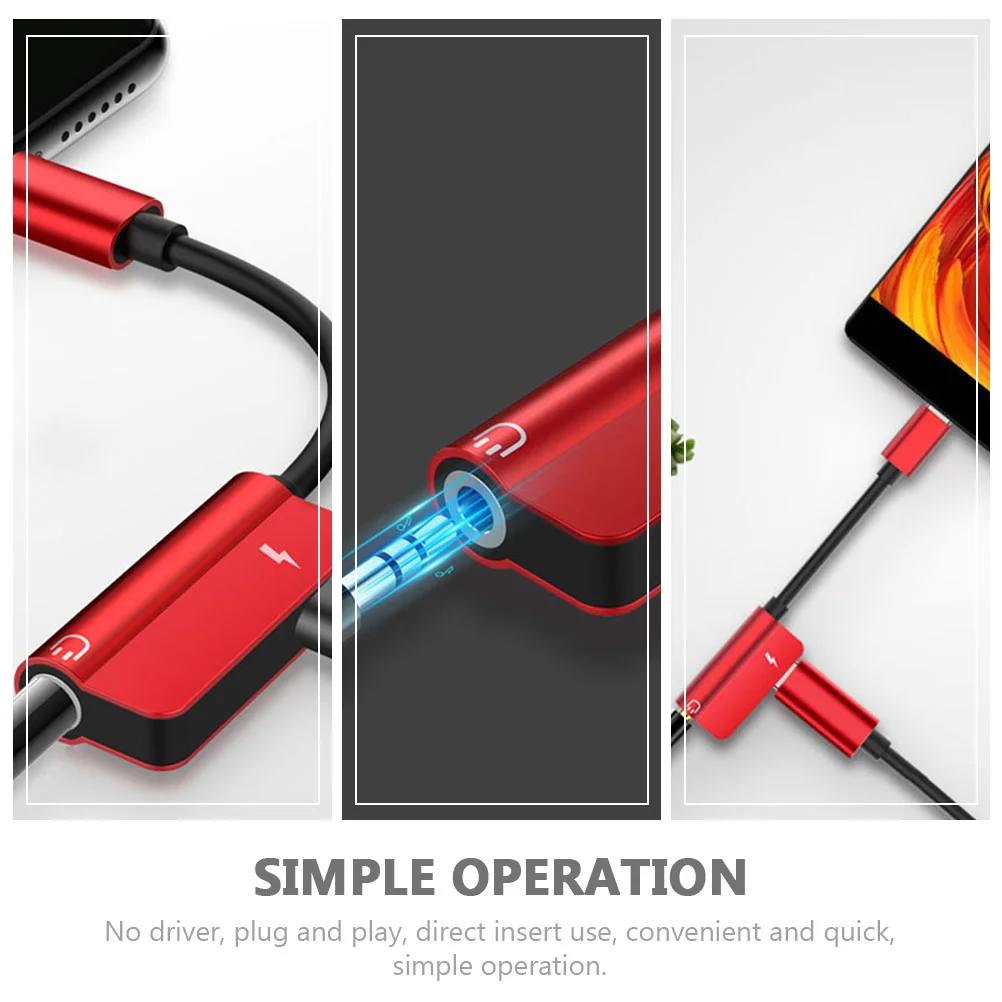 Аудиокабель-адаптер Type-C Внешние наушники из сплава Телефоны Наушники Практичные