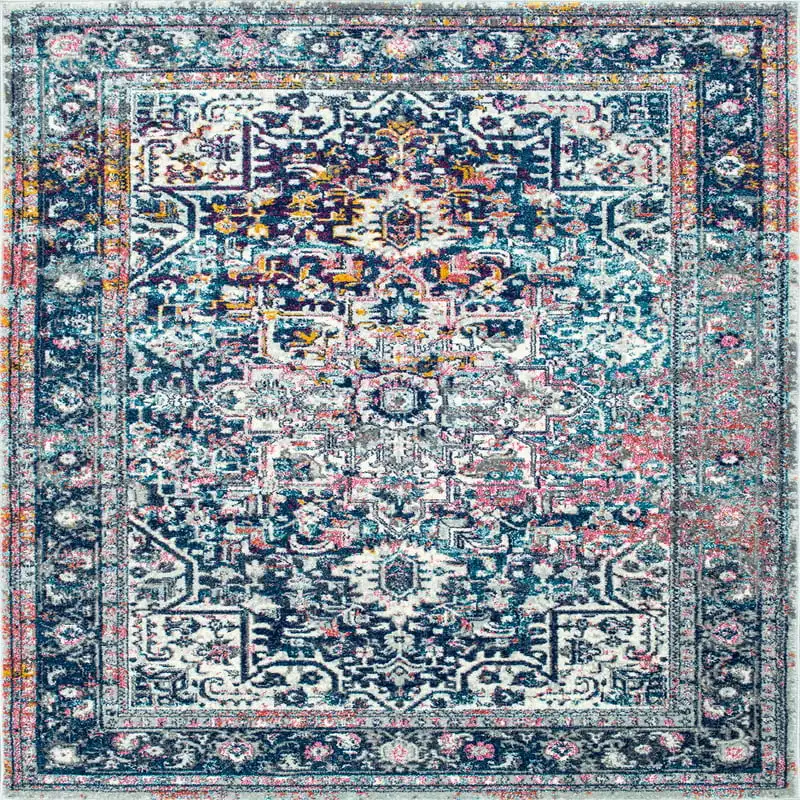 

Elegant and Stylish Vintage 2' x 6' Blue Medallion Runner Rug, Perfect for Adding a Refined Touch to Any Home Décor