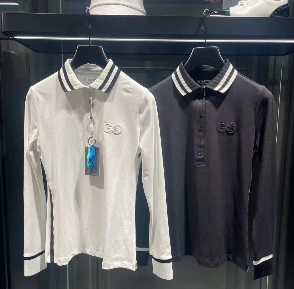 

Футболка с длинными рукавами для гольфа, рубашка-поло, лето и осень, быстросохнущая Повседневная футболка, одежда, Солнцезащитный Женский Т...