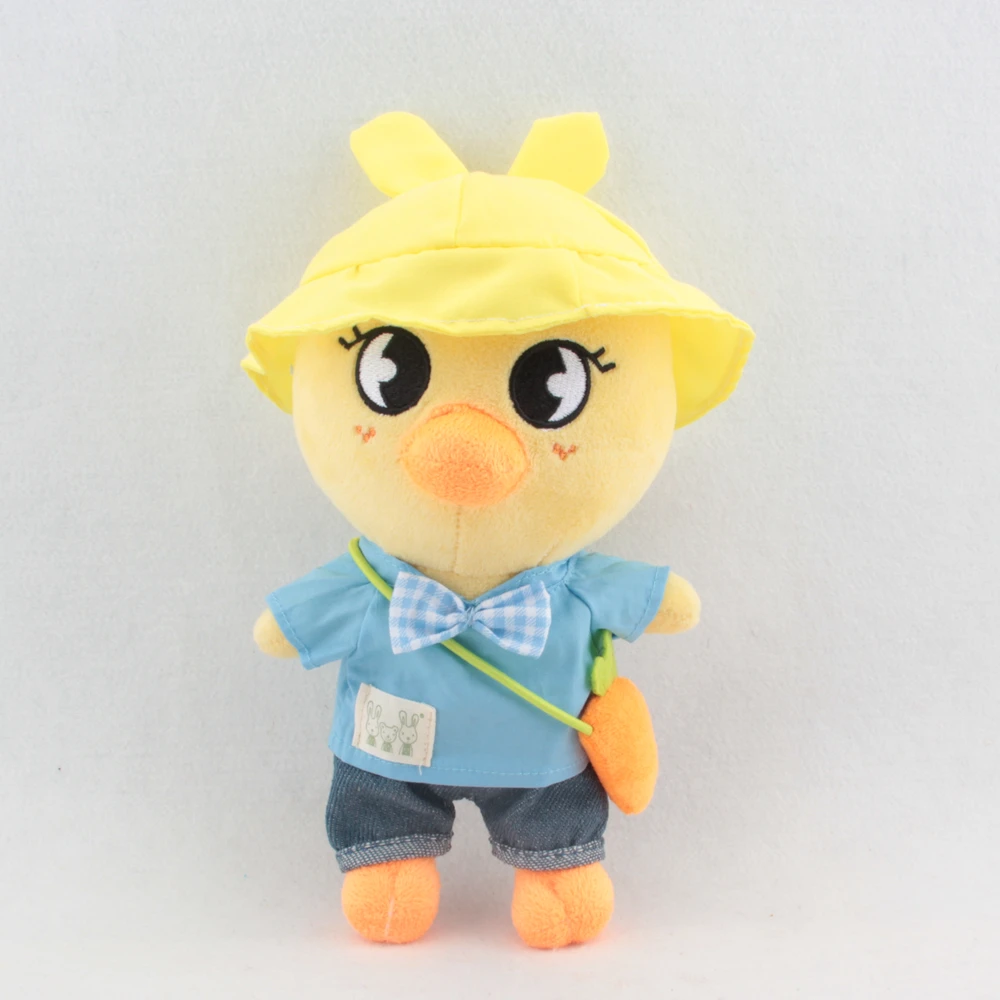 

Кукла для детского сада, 20 см, одежда, бант, рубашка, шляпа с сумкой, Детская плюшевая игрушка, аксессуары, костюм