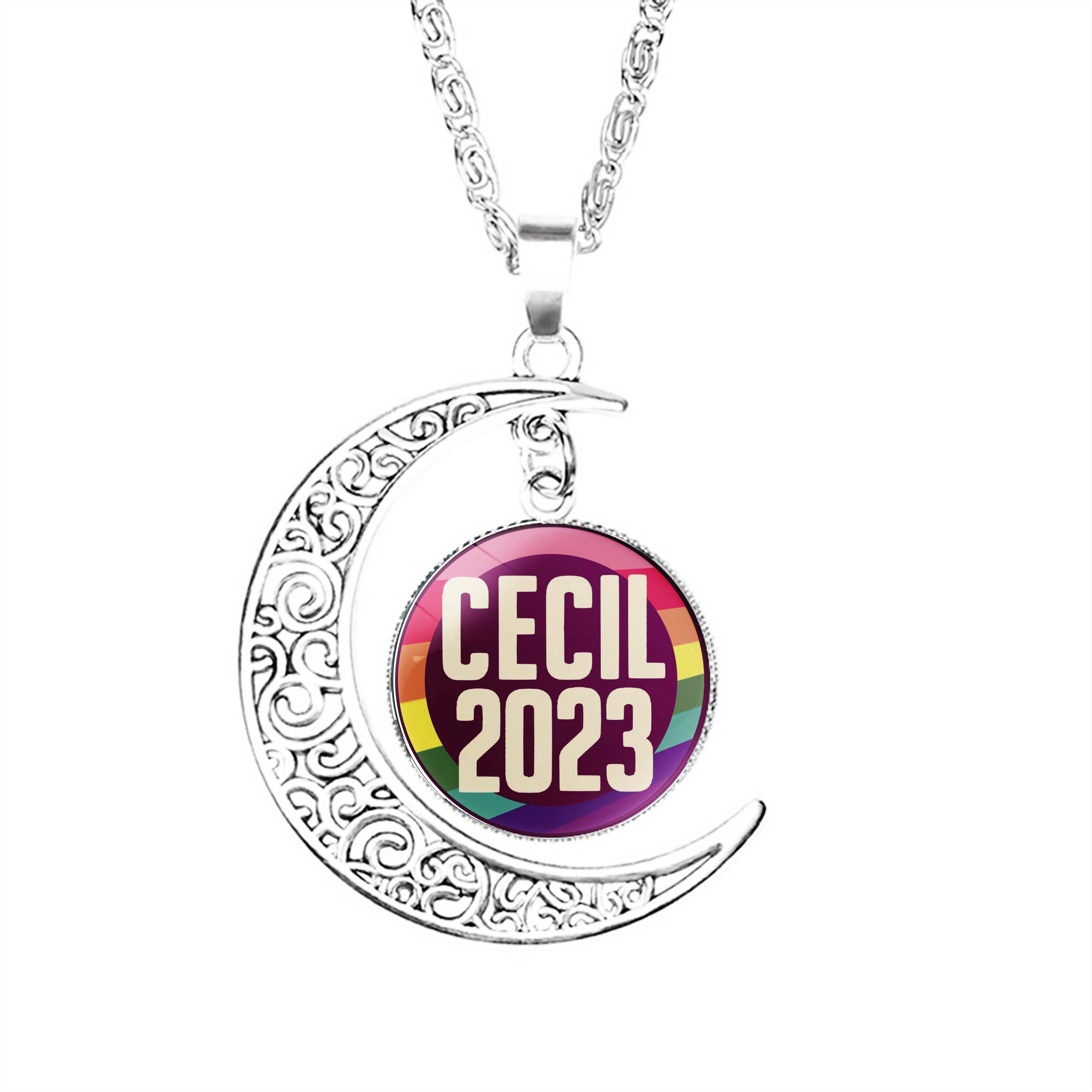 

Ожерелье Cecil 2023 с радужной луной, подарки, купольная стеклянная цепочка, модные аксессуары, искусственная Подвеска для женщин, влюбленных, ювелирные изделия для мужчин и девочек