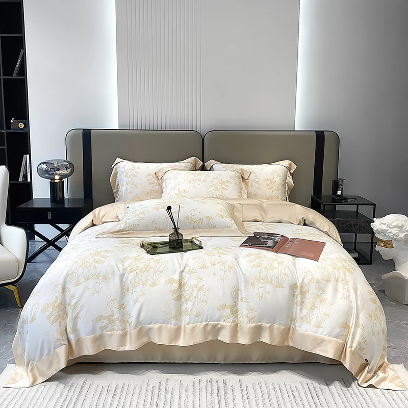 

Семейный комплект постельного белья из искусственного волокна, пододеяльник, постельное белье, простыня