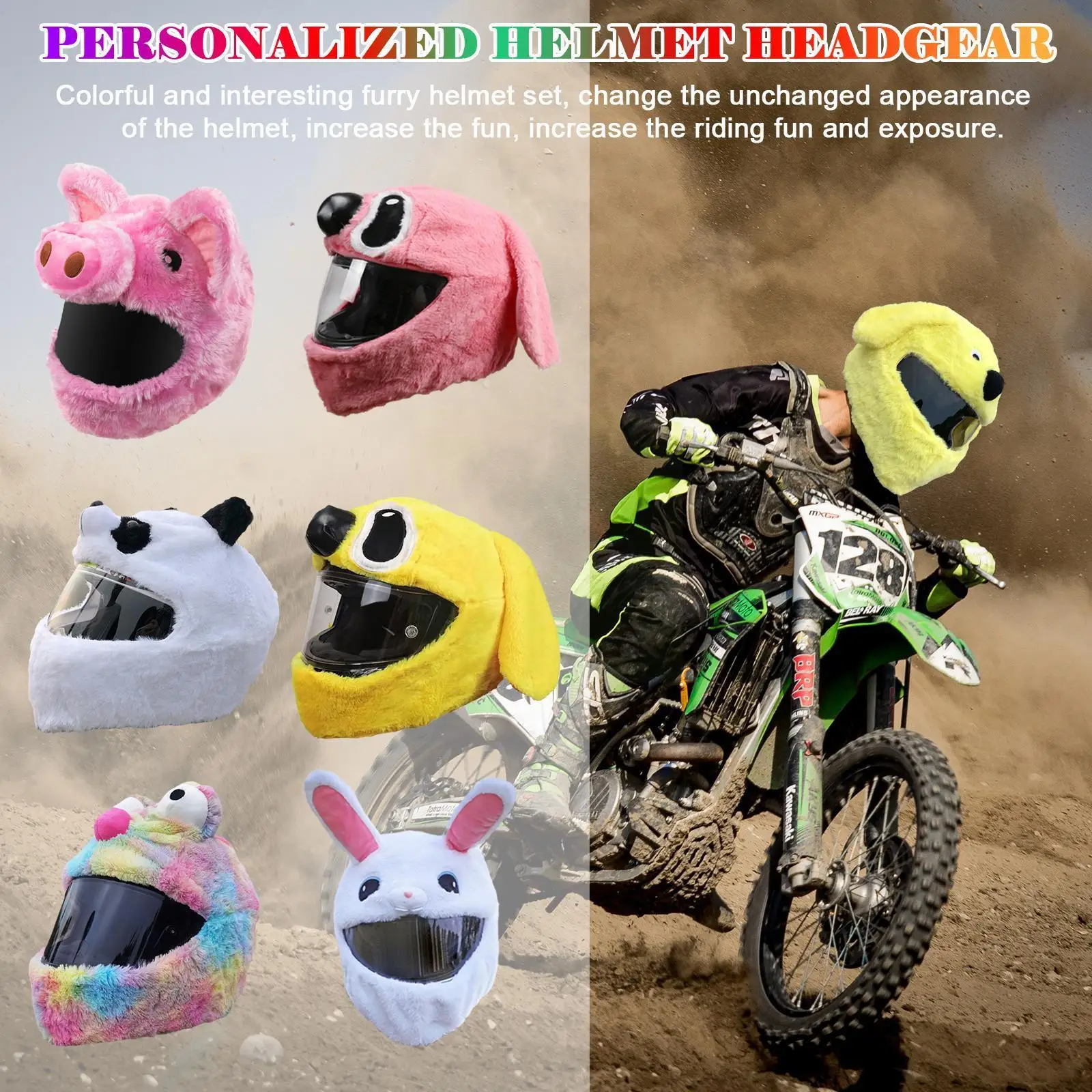 

Personalized Motorcycle Helmet Hat Full Helmets Christmas Cap Gift Cover Motorbike Funny Heeds Crazy Crash For Outdoor L6h3