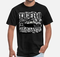 wwii german tiger ii heavy tank wehrmacht panzer t shirt short sleeve 100 cotton casual t shirts loose top size s 3xl