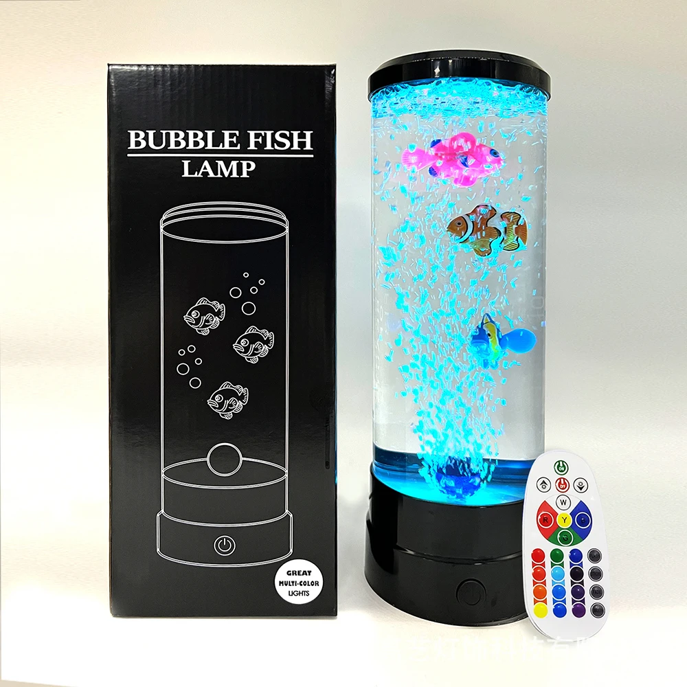 

Colorful LED Jellyfish Lamp USB Simulation Aquarium Atmosphere Night Lamp Novelty Floating Night Light for Room Home Decoration