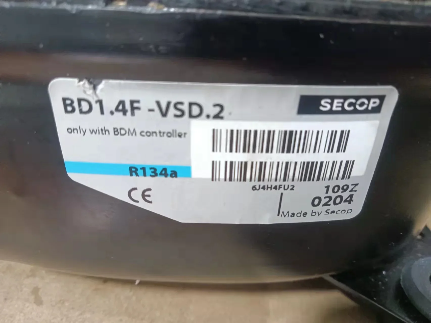 Подходит для инверторного компрессора SECOP Danfoss DC12/24 В постоянного тока BD1.4F-VSD.2