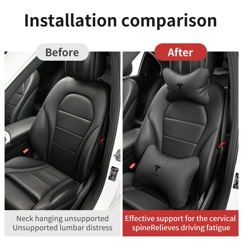 Автомобильный подголовник поддержка поясницы спинка шея для Tesla Model 3 Y S X 2021 Roadster