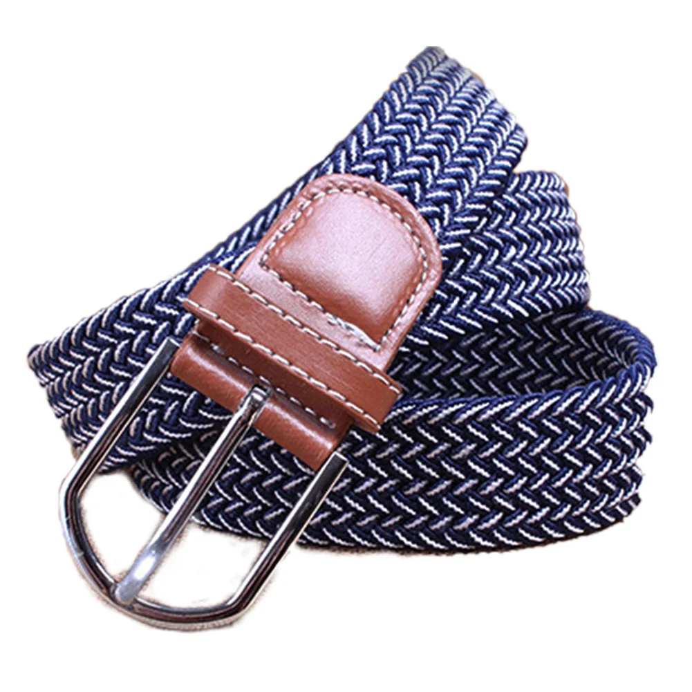 

Women Men Stretch Canvas Metal Buckle Charming Portable Fashion Accessories Multifunctional Casual Plain Belt