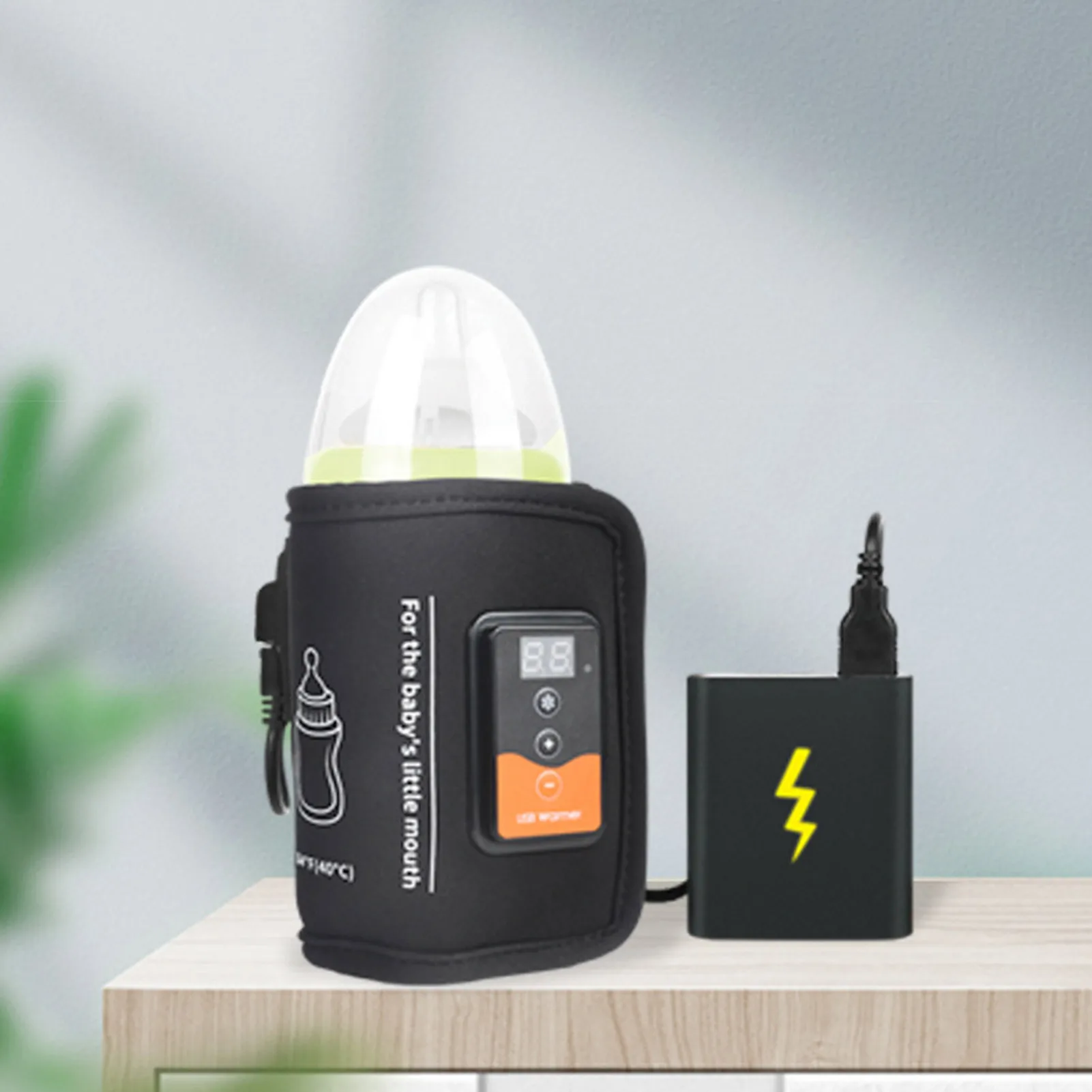 

USB-грелка для бутылок, дорожная изолированная сумка для коляски, детский подогреватель для бутылок для грудного вскармливания, безопасные д...