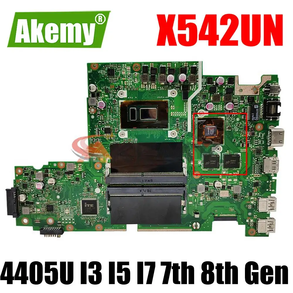 

Материнская плата для ноутбука ASUS FL8000UN V587UN X542UF X542U X542UN 4405U I3 I5 I7 7-8-го поколения ЦП GT940MX V4G GPU X542UQ материнская плата