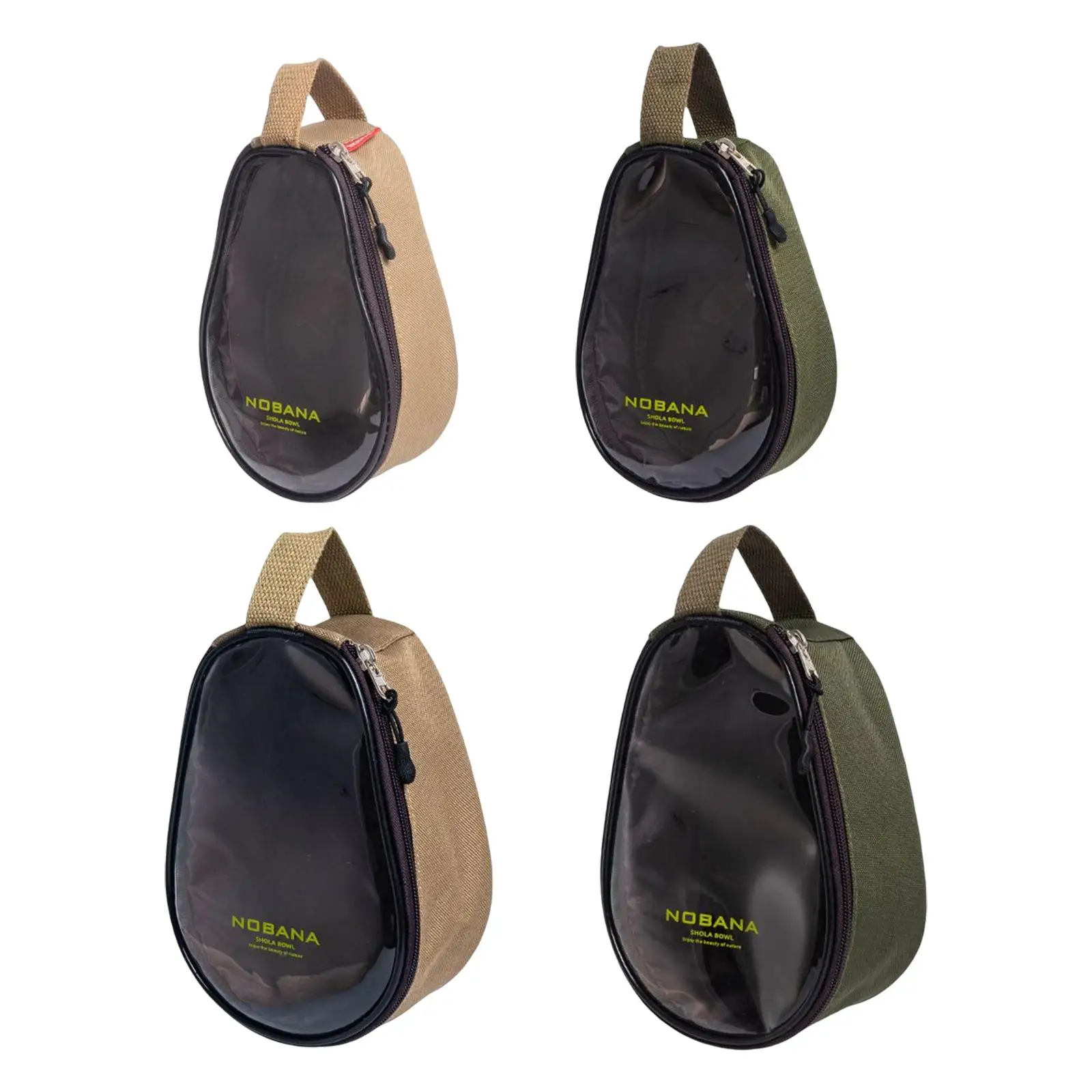 

Portable Camping Bowl Storage Bag Flatware Organizer Oxford Cloth Container