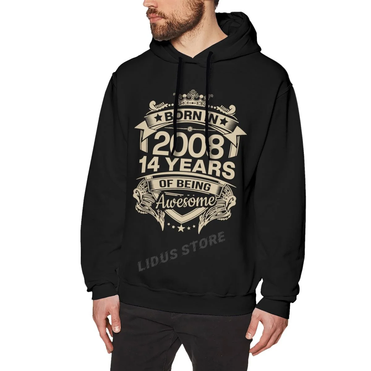 

Born In 2008 14 Years For 14th Birthday Gift Hoodie Sweatshirts Harajuku Creativity Streetwear Hoodies