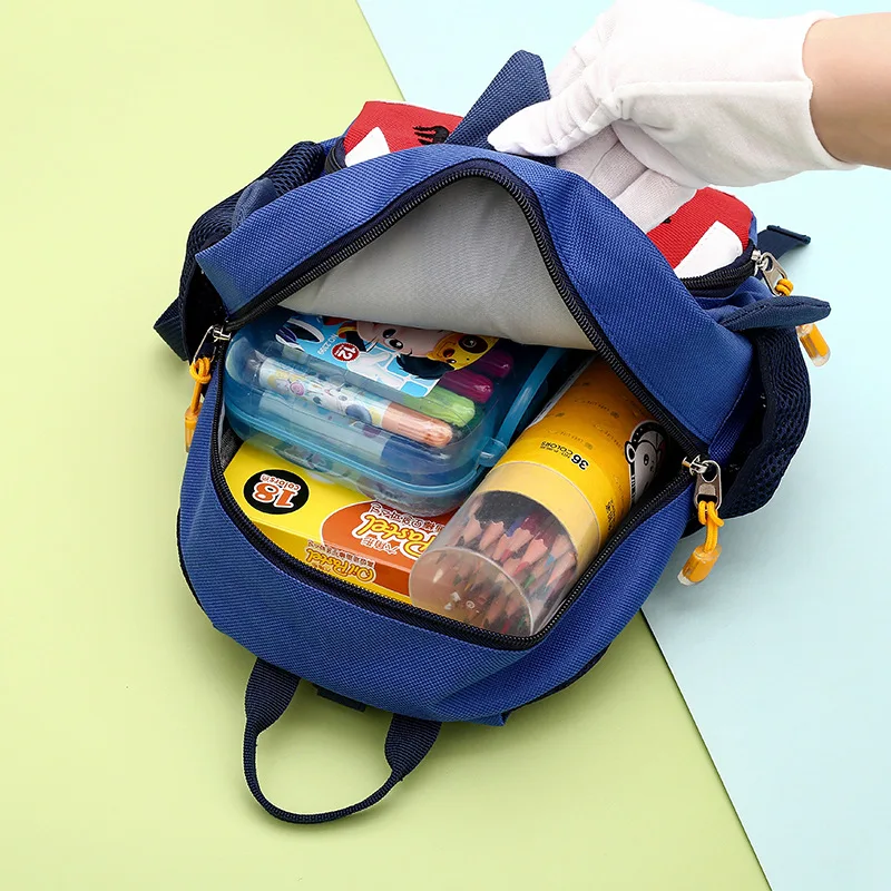 New Children Cartoon Shark Backpacks In Kindergarten Boys Girls Baby School Bags Cute Kids Backpack First Grade Anti Loss Bag