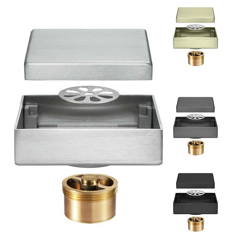 Вставка для плитки квадратный слив пола из нержавеющей стали 100X100 мм решетки