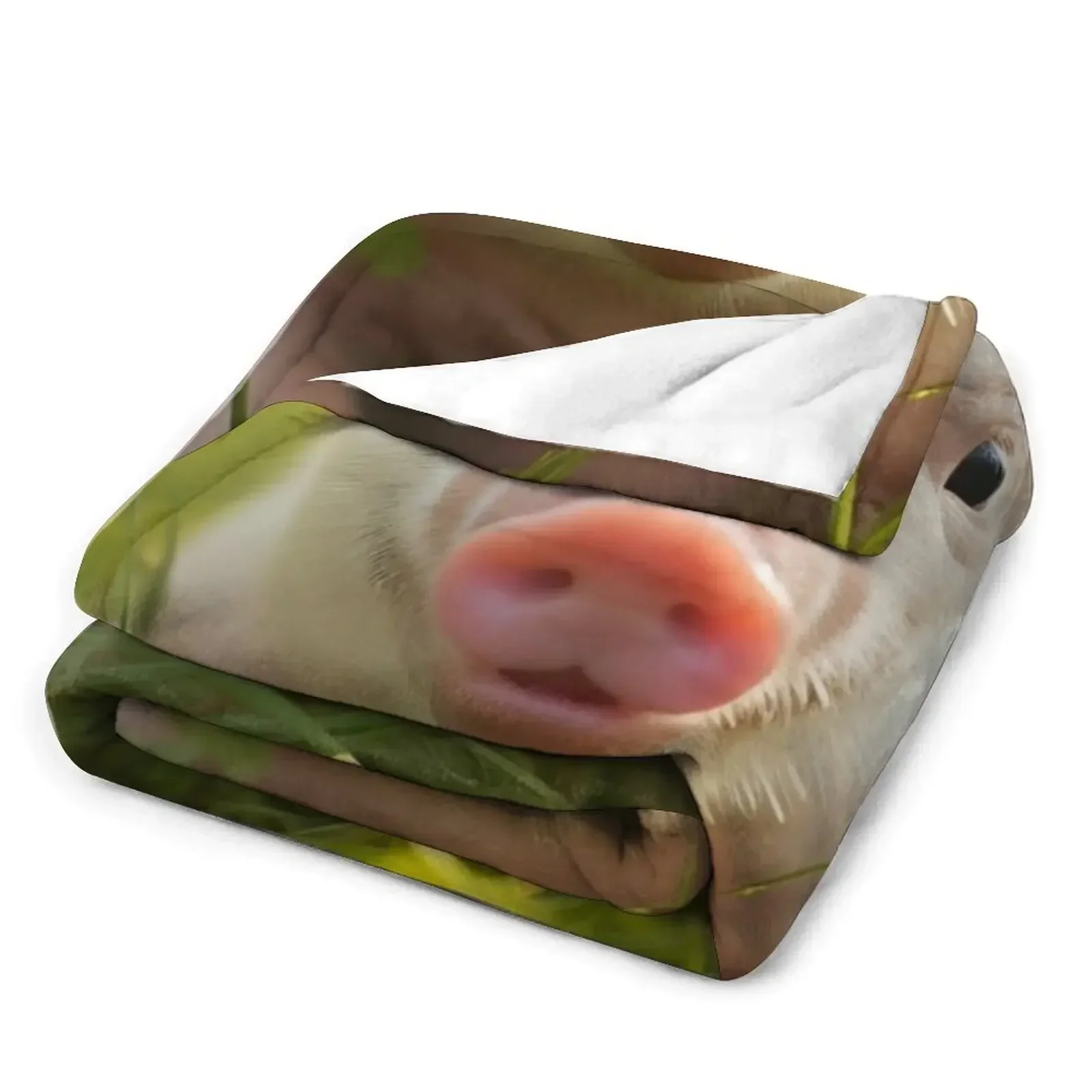 Очаровательное одеяло со свиньей и цифровым принтом одеяла украшения для