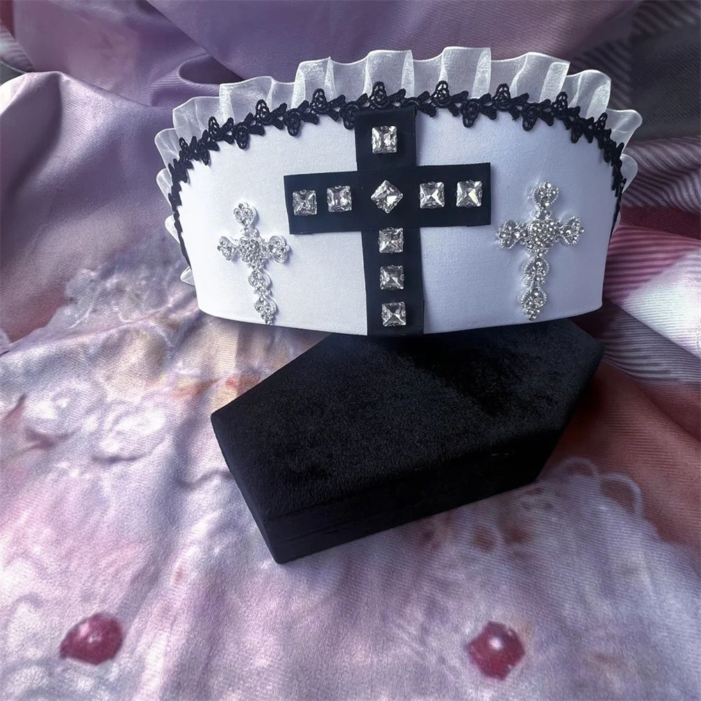 Игра Needy Girl Overdose KAnge шляпа для косплея шляпы медсестры готические головные уборы