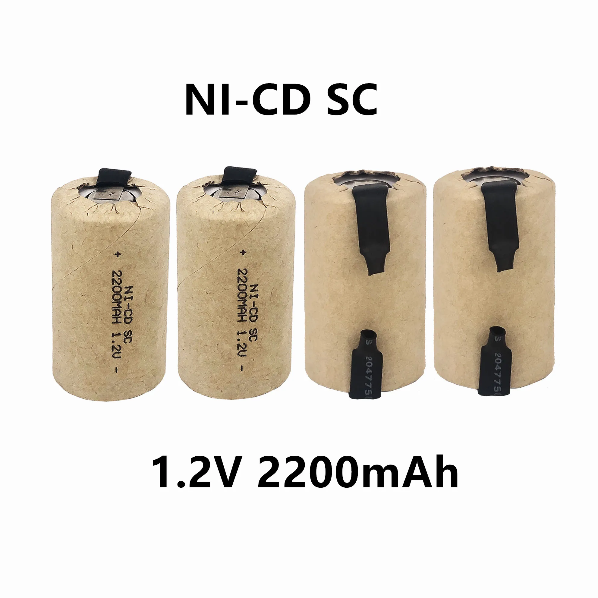 

2-20 PCS New NI-CD 1.2v SC 2200mah Rechargeable batteries 1.2v SC power bank 2200mah SC accumulator SUB C battery