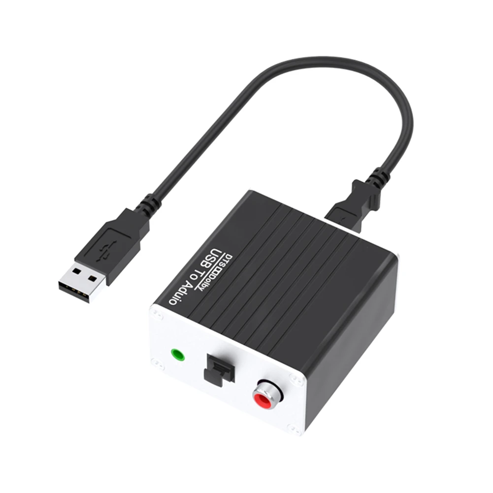 Звуковая карта USB в аудиоконвертер для ПК динамика PS5 3 5 мм AUX-конвертер