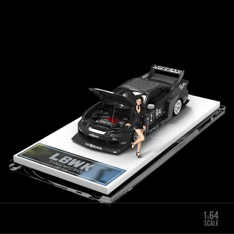 Масштаб 1:64 Nissan Slivia S15 LBWK модифицированная имитация сплава модель автомобиля