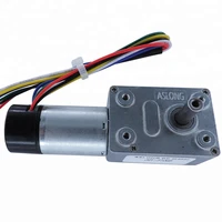 jgy 370gb 24v micro dc worm square gear motor with encoder dustproof cover 12v dc electric dc gear motor right angle reducer