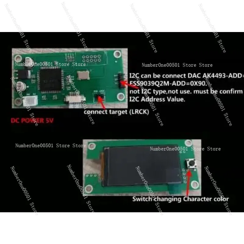 Модуль отображения частоты дискретизации аудио I2S LRCK интерфейс