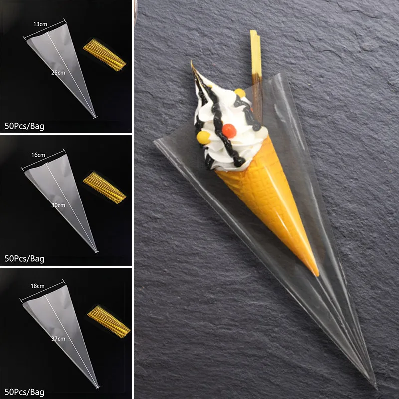 

50 шт./набор, треугольные пакеты для шоколада