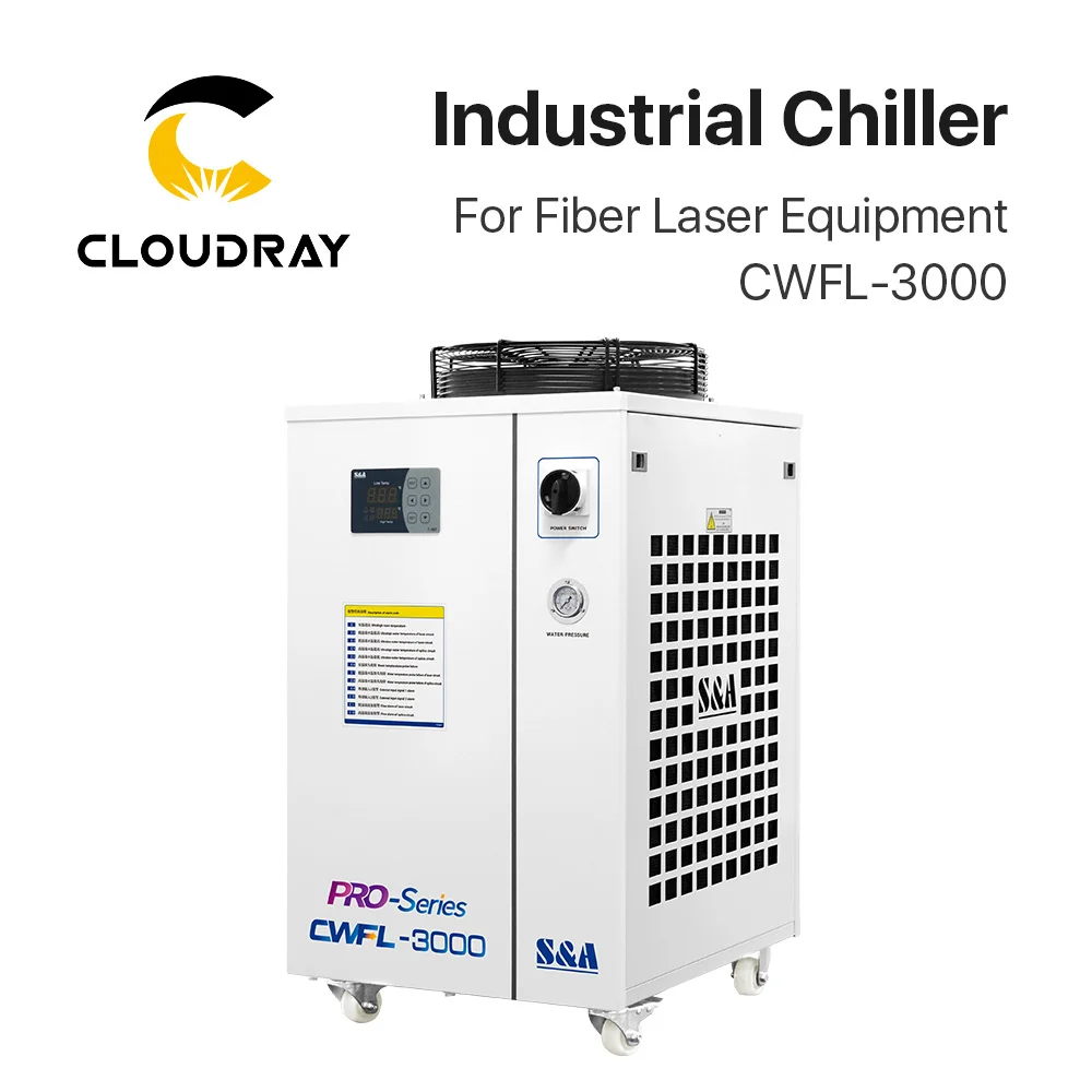 

Cloudray S&A CWFL-3000 Industry Air Water Chiller for Fiber Laser Engraving Cutting Machine