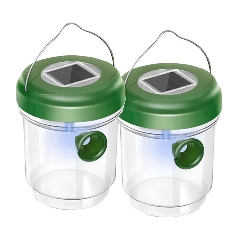 

Bee Traps For Outside Solar Powered LED Lights Bee Bag Trap Carpenter Bee Traps For Outdoor Wasp Outdoor For Patio Garden