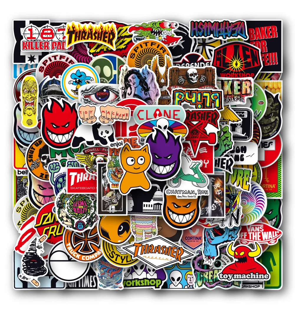 

Stickers Aesthetic Children's Sticker Pack Sports Skateboard Toys Stationery Notebook Laptop Car Scrapbooking Kids' Luggage