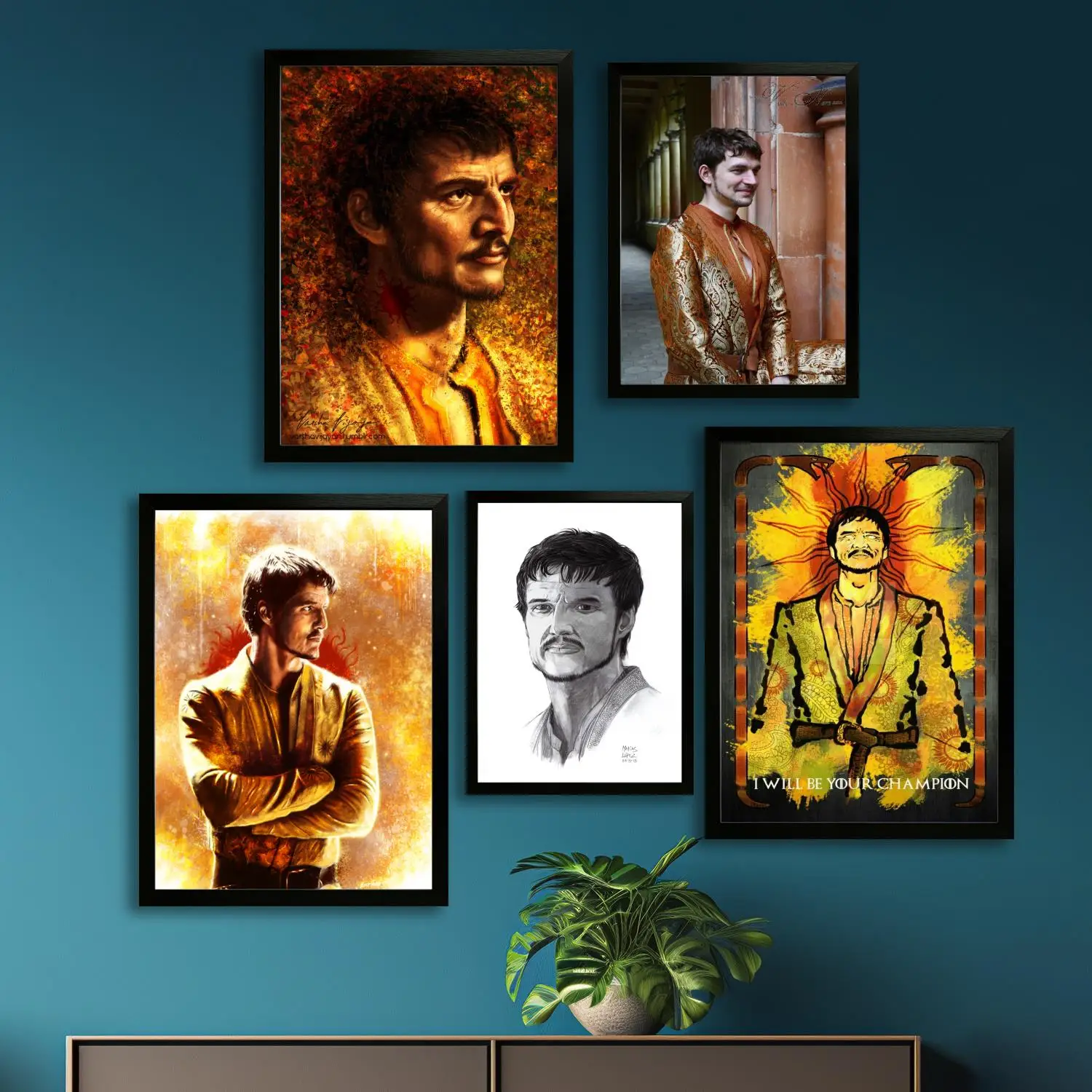 Оберyn martell холст художественный постер и настенное искусство печать с