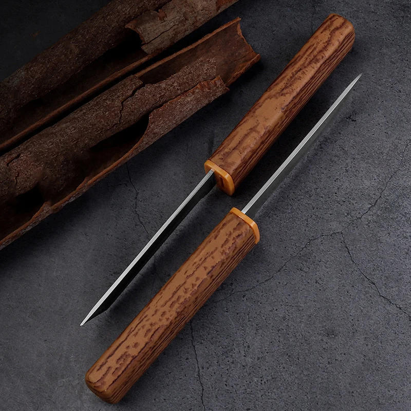 Высококачественный двойной нож из нержавеющей стали портативный с фруктами