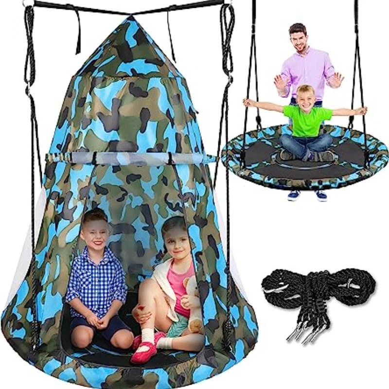 

40” Hanging Tree Camouflage Polyester Play Tent Hangout for Kids Indoor Outdoor