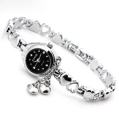 

NO.2 A2149 KIMIO Women Bracelet Watch Ladies Tassel Dress Quartz Watch Clock Hollow Love Hearts Steel Strap Wrist Watch Montre
