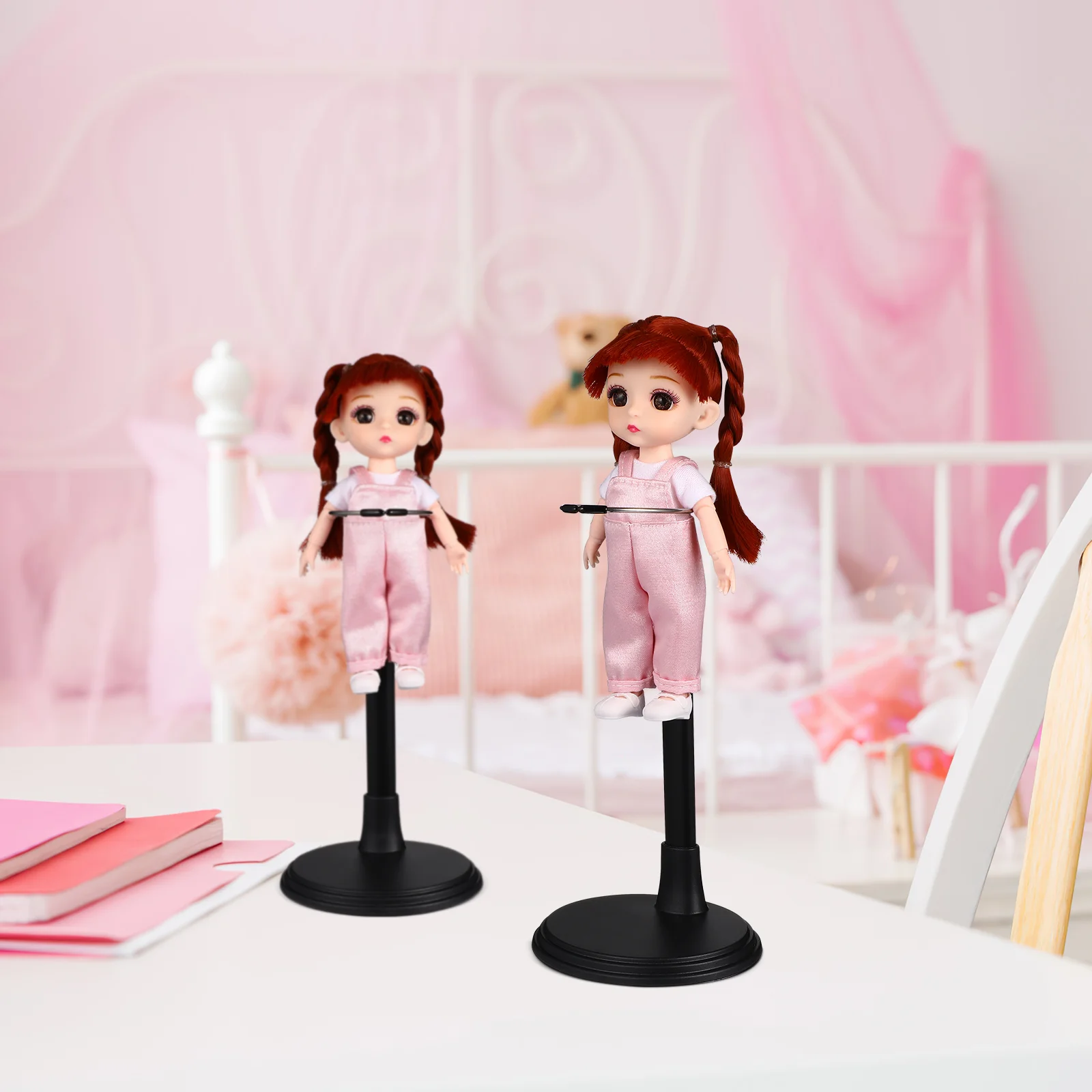 

Adjustable Doll Brackets Portable Doll Support Stands Doll Dummy Puppet Display Holder Dollhouse Accessories