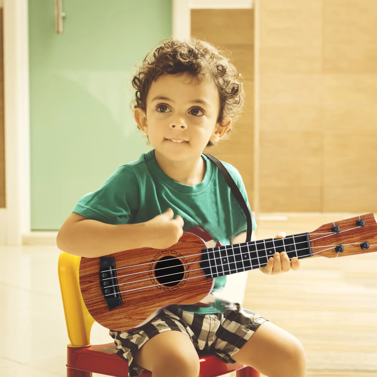 

Guitar Toy Kids Ukulele Toddler Children Instrument Musical Music For Toys Plaything Mini Ukeleles Small Simulated Electric