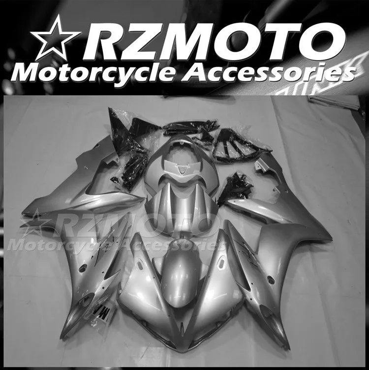 

Injection Mold New ABS Motorcycle Full Fairings Kit Fit for YAMAHA YZF 1000 - R1 2004 2005 2006 04 05 06 Bodywork Set Silver