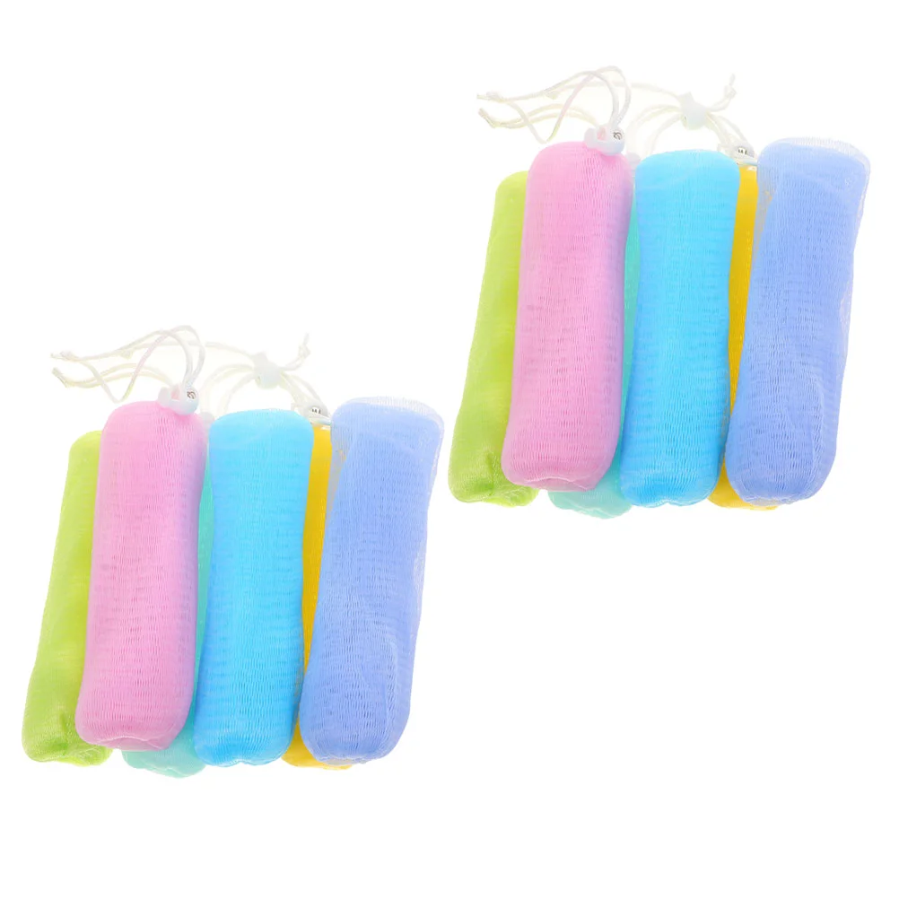 

Soap Pouch Bag Foaming Saver Mesh Shower Net Bags Exfoliating Drawstring Bubble Hanging Bar Holder Bubblesexfoliator Cleansing
