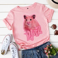the new ratz tshirt kawaii mouse pink tops women 2022 summer lady t shirts top t shirt ladies womens graphic female tee t shirt