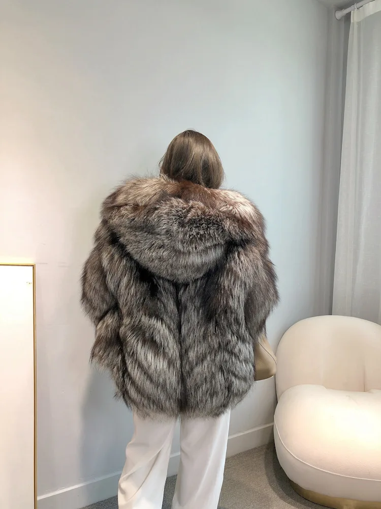 Fangtai 2023 Natural Real Fox Fur Coat Women Fur Coat Winter Warm Luxury Plus Size Jackets Clothing Free Shipping Female Vest