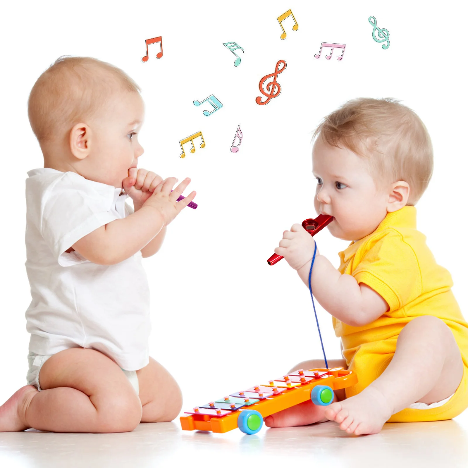 12 шт. Kazoos металлический инструмент Kazoo труба практика для взрослых детей