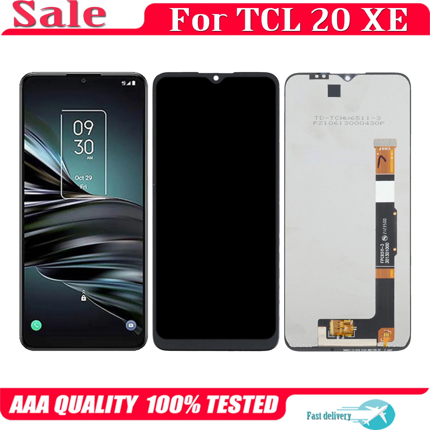 

Original 6.52'' For TCL 20 XE 20XE 5087Z LCD Display Touch Screen Replacement Digitizer Assembly For TCL20 XE TCL20XE LCD