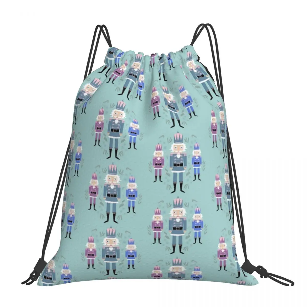 

Nutcracker Trio Backpacks Fashion Portable Drawstring Bags Drawstring Bundle Pocket Sports Bag Book Bags For Travel School