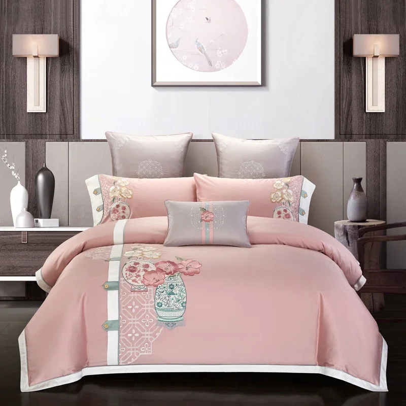 

Bed Sheet Set Brushed Microfiber Solid Linens Set for 160x200CM Bed Flat Sheet Set 3/4 Pieces juego de sábanas