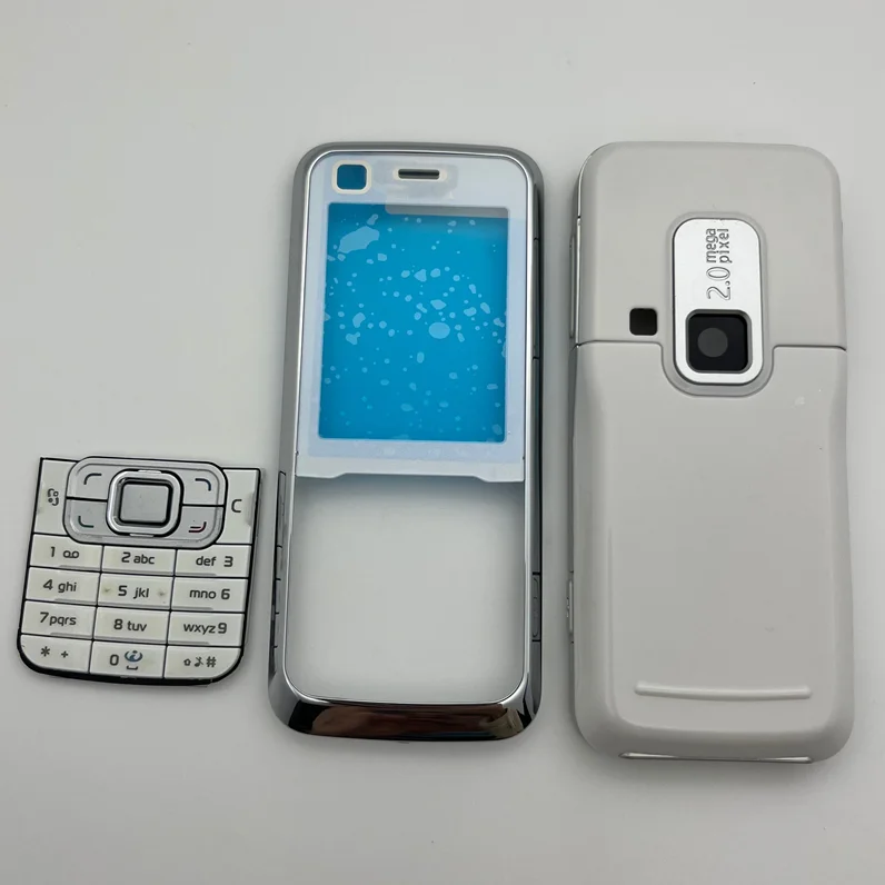 New for Nokia 6120 6120c Full Complete Mobile Phone Housing Cover Case+English Keypad