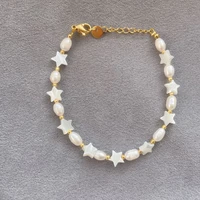 2022 new 18kgf women jewelry bracelet design natural freshwater pearl bracelet for women accessories gifts