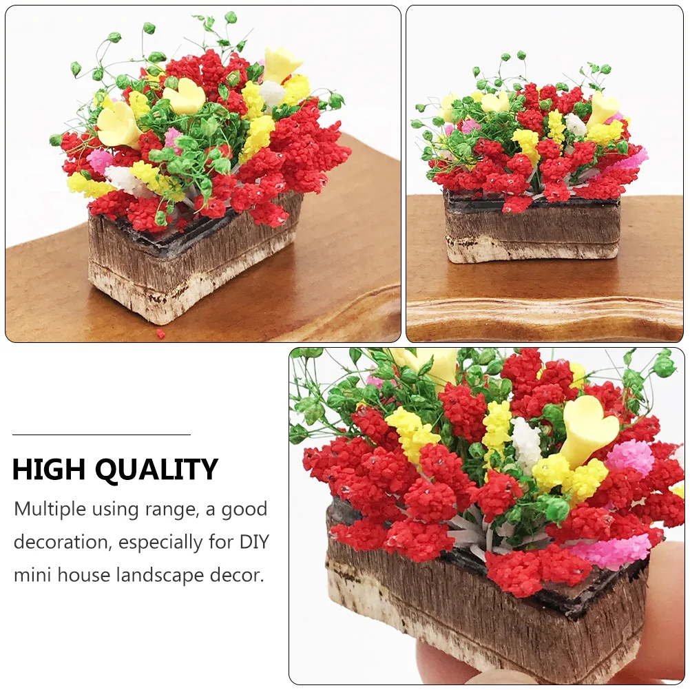 3 шт. уличное растение в горшках украшение для дома полимерные растения улицы