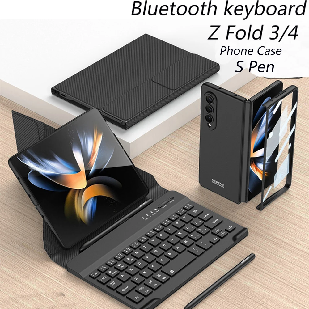 For Samsung Galaxy Z Fold 2 3 4 keyboard Case Wireless Bluet