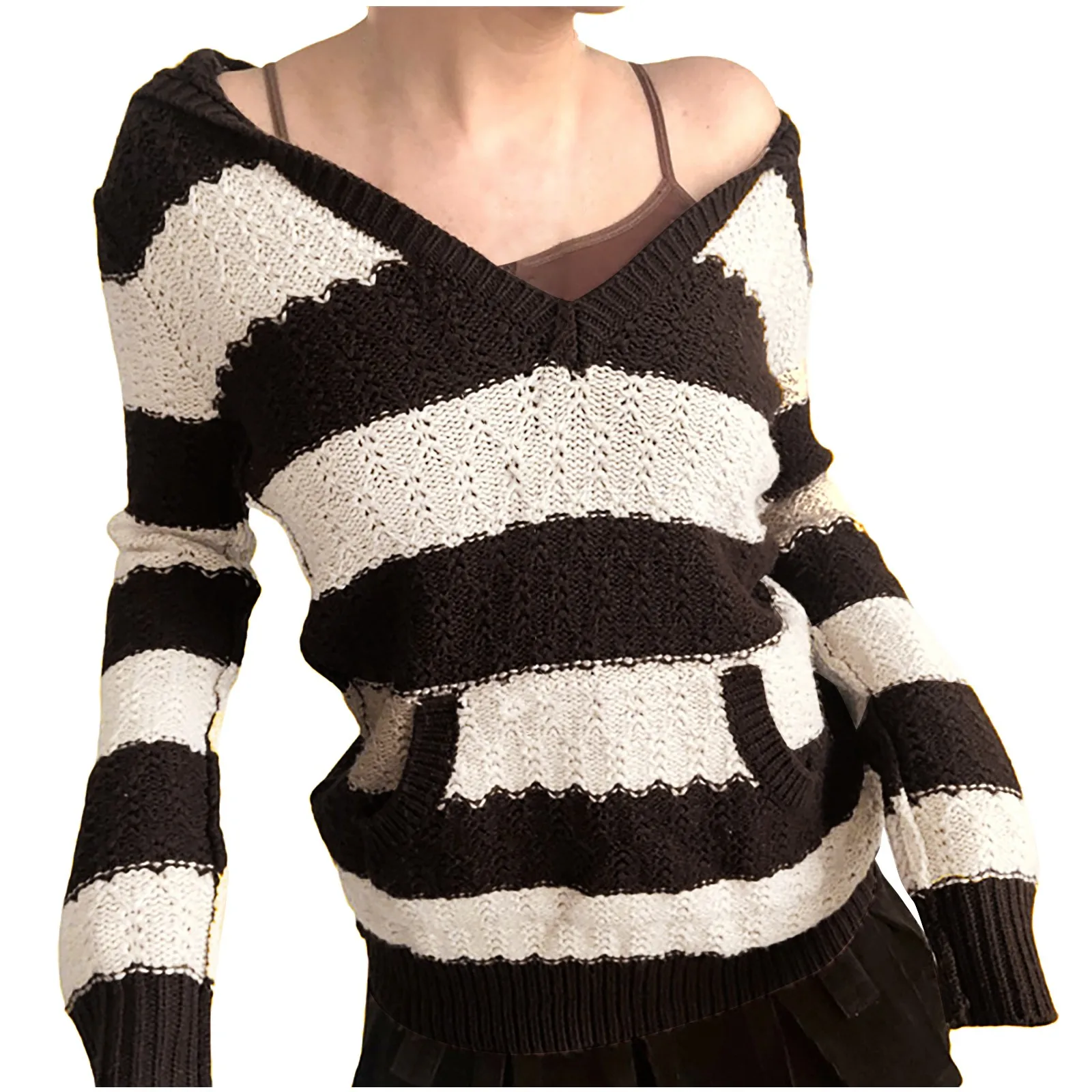 

Solid Sweater Buttons Collar Women Sleeve Warm Knitted Bow Casual Fashion Top Sweater Knitted Pullovers